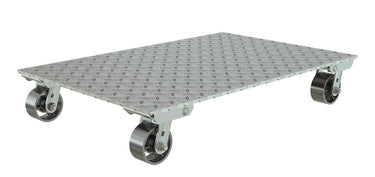 ALUM DOLLY W/STEEL WHEELS 24X36 - Model PDA-2436-C-S